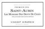 Vincent Girardin Saint Aubin 'Les Murgers Des Dents De Chien' 1er Cru 2019