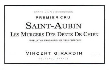 Vincent Girardin Saint Aubin 'Les Murgers Des Dents De Chien' 1er Cru 2019