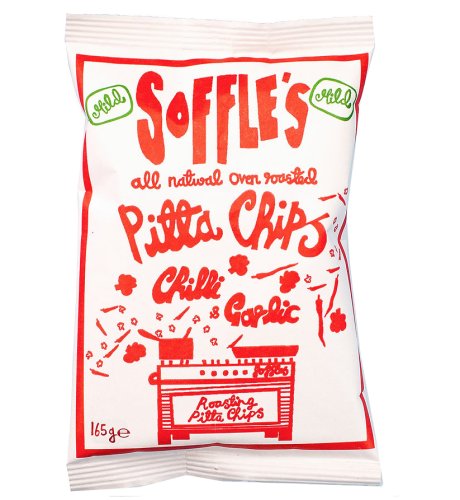 Soffles Pitta Chips: Pitta Chips Chilli & Garlic 60g